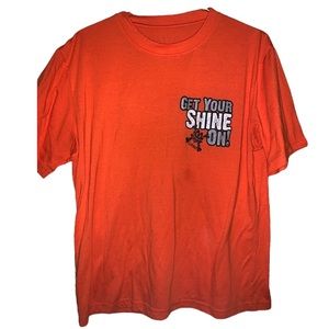 Get your Shine On graphic T-shirt double-sided moonshine camo
